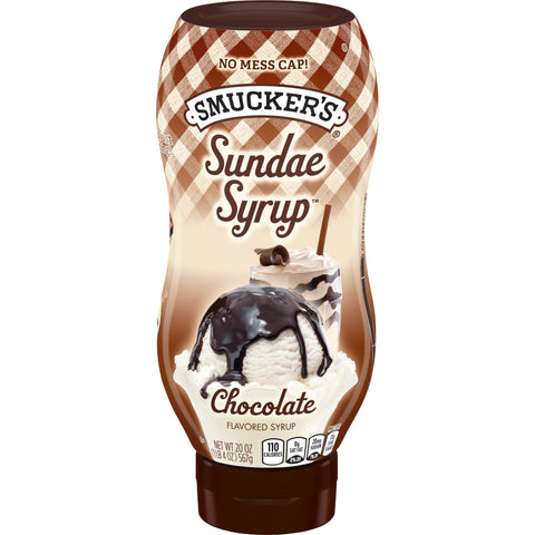 Smuckers Chocolate Sundae Syrup, 20 Ounce -- 12 per case.