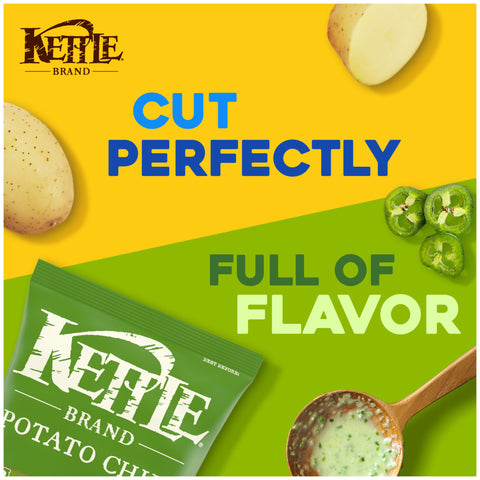 Kettle Jalapeno Potato Chips - 9 oz. bag, 12 per case