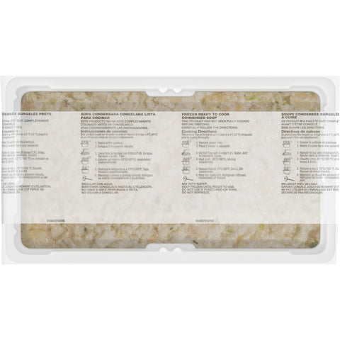 Campbells Frozen Condensed New England Clam Chowder - 4 lb. tray, 3 per case