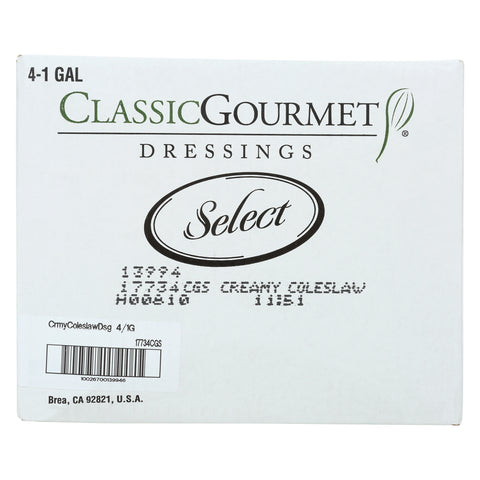 Ventura Foods Classic Gourmet Select Creamy Coleslaw Salad Dressing, 1 Gallon -- 4 per case.