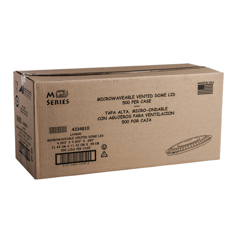 Anchor Packaging Incredi-Bowl Clear Polypropylene Round Vented Lid Only, 4.5 inch -- 500 per case