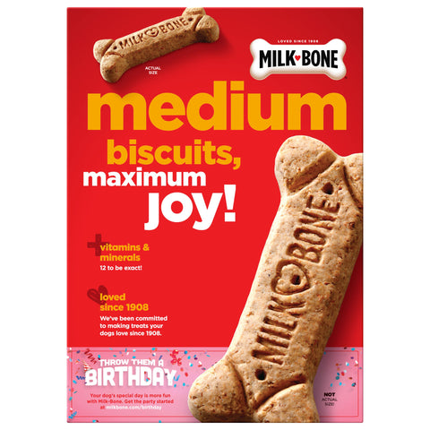 Milk Bone Medium Original Biscuit Dog Treat, 24 Ounce -- 12 per case.