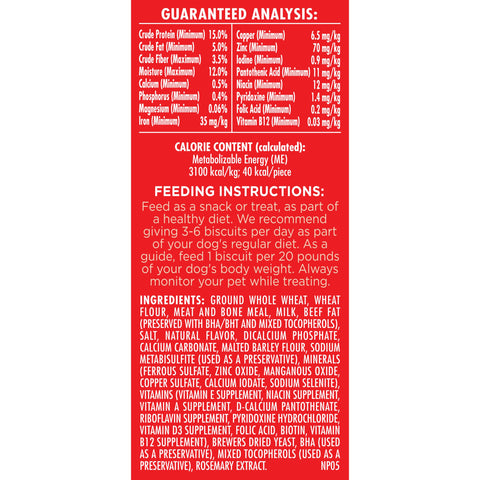 Milk Bone Medium Original Biscuit Dog Treat, 24 Ounce -- 12 per case.