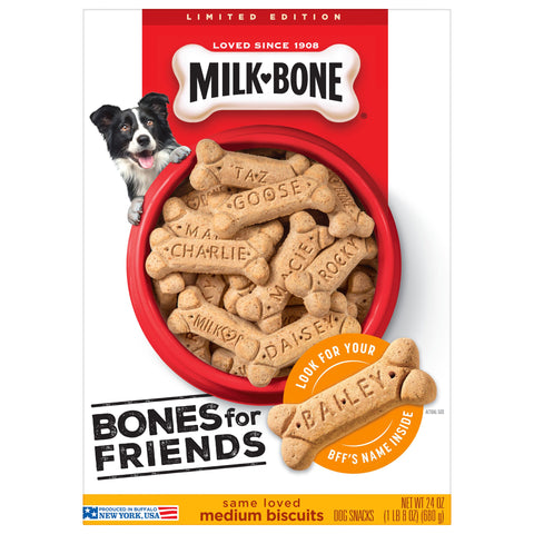 Milk Bone Medium Original Biscuit Dog Treat, 24 Ounce -- 12 per case.