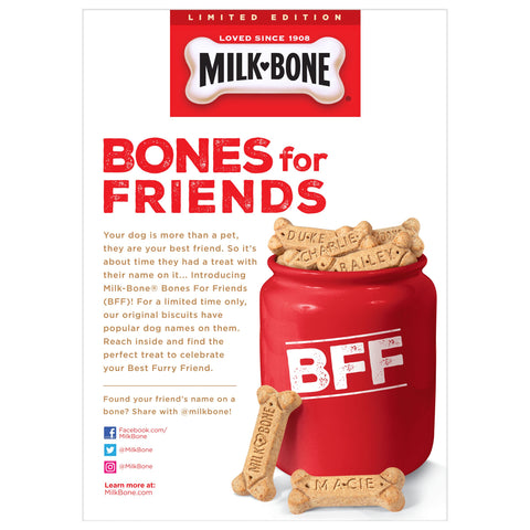 Milk Bone Medium Original Biscuit Dog Treat, 24 Ounce -- 12 per case.