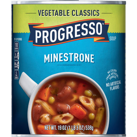 Progresso Minestrone Soup - 19 oz. can, 12 per case
