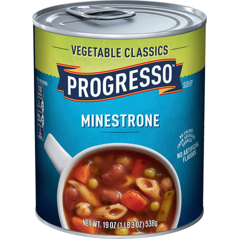 Progresso Minestrone Soup - 19 oz. can, 12 per case