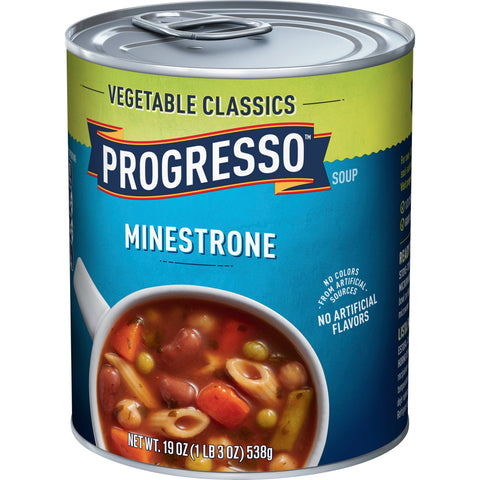 Progresso Minestrone Soup - 19 oz. can, 12 per case