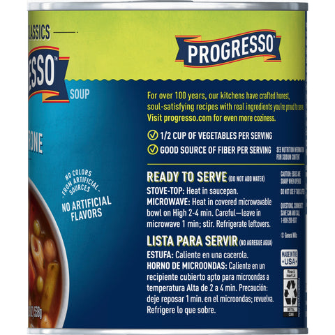 Progresso Minestrone Soup - 19 oz. can, 12 per case