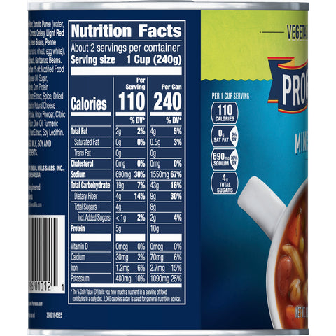 Progresso Minestrone Soup - 19 oz. can, 12 per case