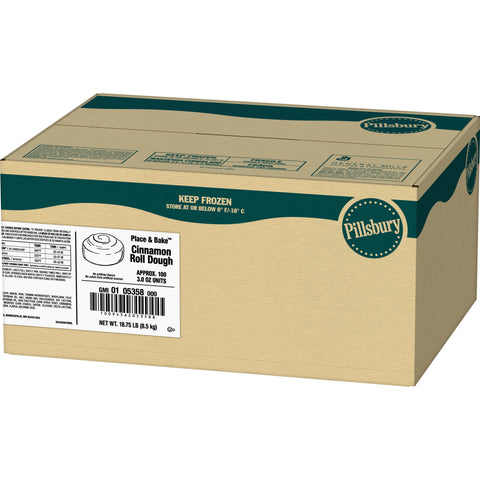 General Mills Pillsbury Supreme Freezer-to-Oven Cinnamon Roll, 3 Ounce -- 100 per case.