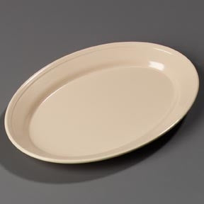 Carlisle PLATTER TRAY OVAL DALLAS WARE® MELAMINE TAN 12X8.5