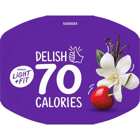 Light and Fit Cherry Vanilla Yogurt, 5.3 Ounce -- 12 per case.