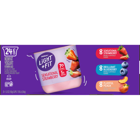 Yogurt Assorted Strawberry Blueberry Peach