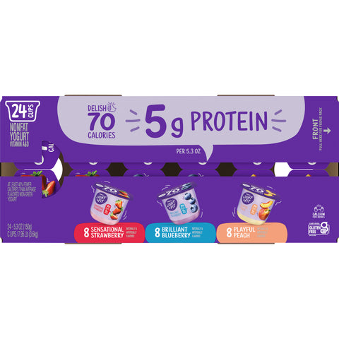 Yogurt Assorted Strawberry Blueberry Peach