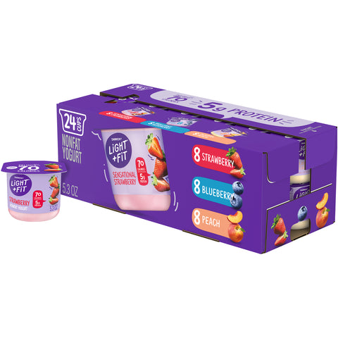Yogurt Assorted Strawberry Blueberry Peach