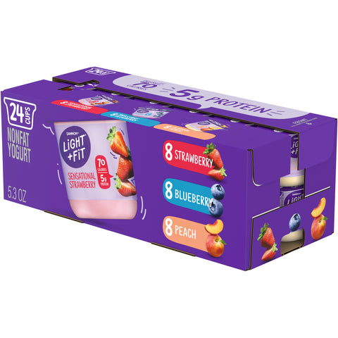 Yogurt Assorted Strawberry Blueberry Peach