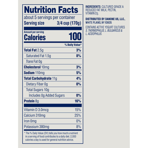 Yogurt Plain All Natural Low Fat