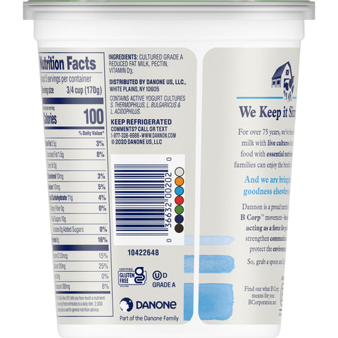 Yogurt Plain All Natural Low Fat