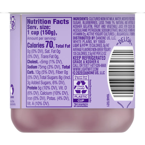 Yogurt Blueberry Original Light N Fit