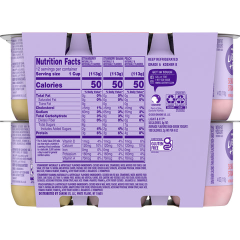 Yogurt Variety Pack Strawberry Banana/vanilla/ Blackberry