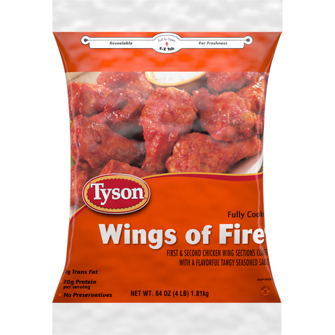 Tyson® CHICKEN WING COOKED GLAZED OF FIRE 10052390928