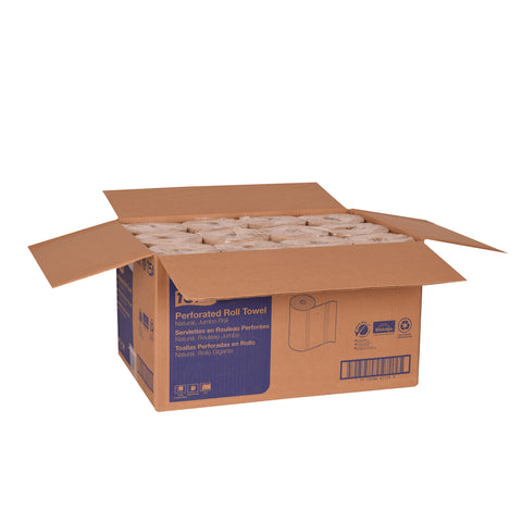 Towel Roll Perforated Natural 11x9