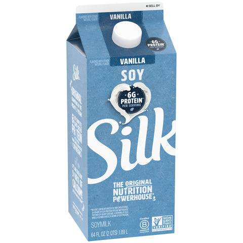 WhiteWave Silk Natural Vanilla SoyMilk, 64 Ounce -- 6 per case.