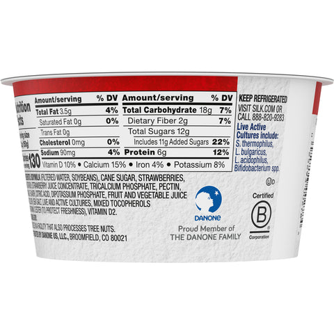 Yogurt Soy Cultered Strawbery Dairy Free 106154
