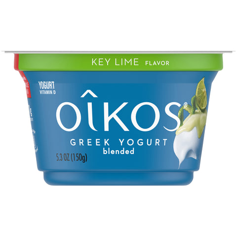 Oikos Key Lime Traditional Greek Yogurt, 5.3 Ounce -- 12 per case.