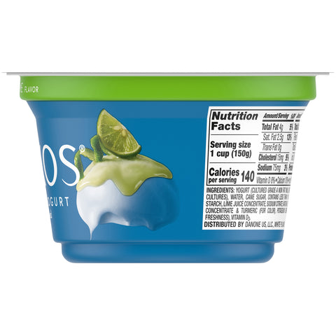 Oikos Key Lime Traditional Greek Yogurt, 5.3 Ounce -- 12 per case.