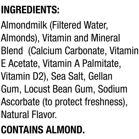 Milk Almond Vanilla Unsweetened Aseptic
