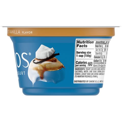 Oikos Toasted Coconut Vanilla Traditional Greek Yogurt, 5.3 Ounce -- 12 per case.
