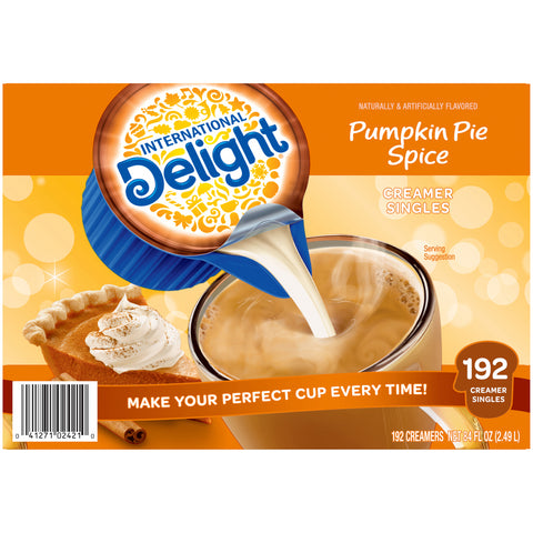 Creamer Liquid Pumpkin Pie Spice Seasonal Non-dairy Single Serve Cup