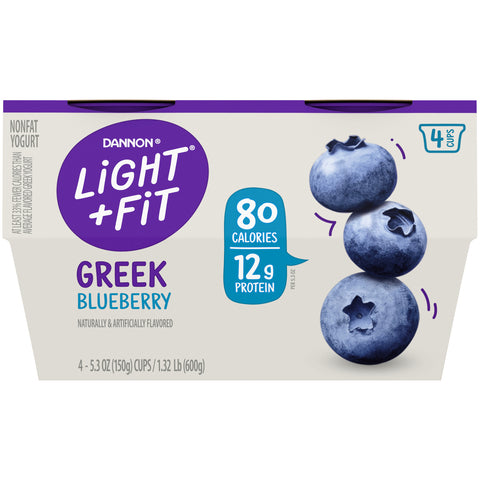 Light & Fit® YOGURT GREEK BLUEBERRY NON FAT