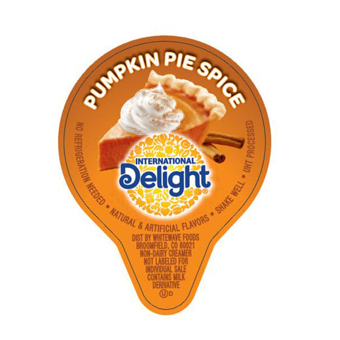 Creamer Liquid Pumpkin Pie Spice Seasonal Non-dairy Single Serve Cup