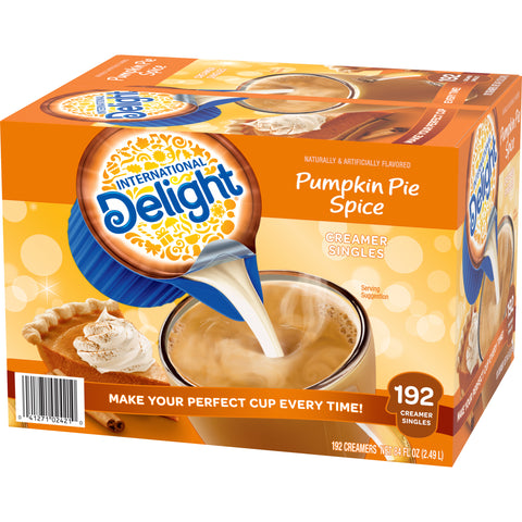 Creamer Liquid Pumpkin Pie Spice Seasonal Non-dairy Single Serve Cup
