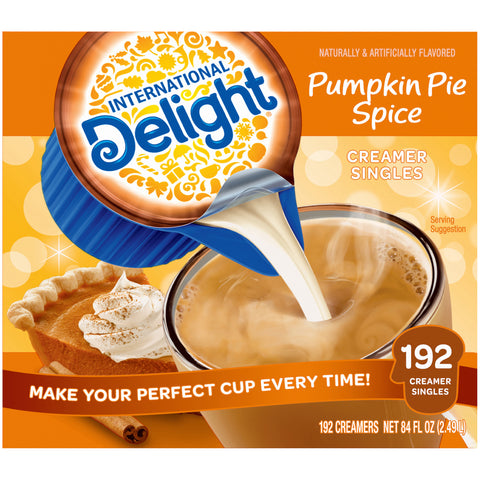 Creamer Liquid Pumpkin Pie Spice Seasonal Non-dairy Single Serve Cup