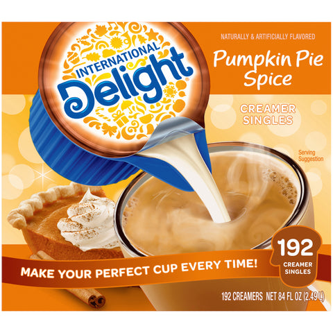 Creamer Liquid Pumpkin Pie Spice Seasonal Non-dairy Single Serve Cup
