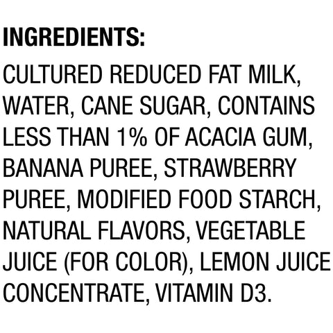Drink Yogurt Strawberry Banana Low Fat