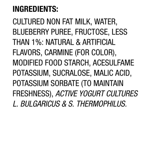 Light & Fit® YOGURT GREEK BLUEBERRY NON FAT