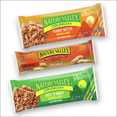 Nature Valley 3 Flavors Granola Bar - Variety Pack, 25.04 Ounce -- 4 per case