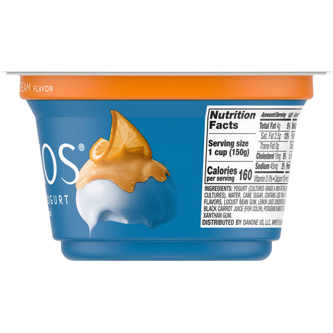 Oikos Organic Banana Cream Traditional Greek Yogurt, 5.3 Ounce -- 12 per case.