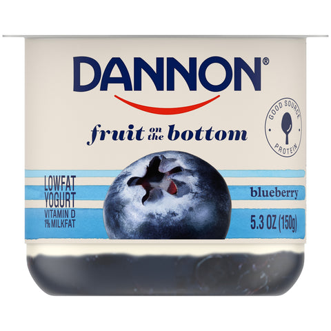 Yogurt Blueberry Low Fat Fruit On The Bottom