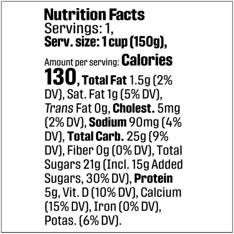 Yogurt Strawberry Low Fat Fob
