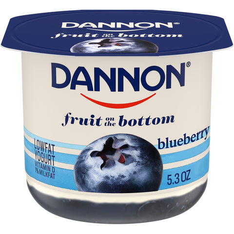 Yogurt Blueberry Low Fat Fruit On The Bottom