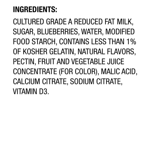 Yogurt Blueberry Low Fat Fruit On The Bottom