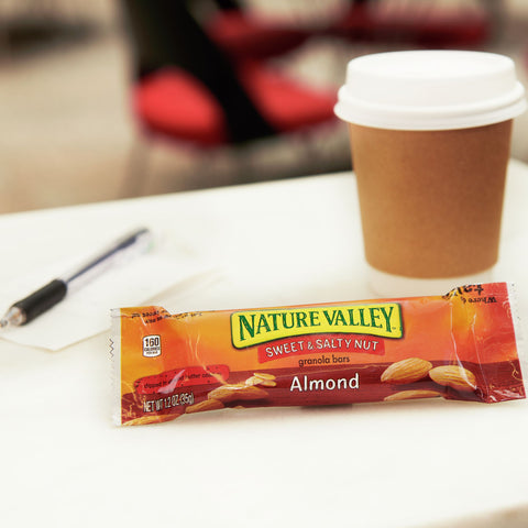 General Mills Nature Valley Sweet and Salty Almond Nut Granola Snack Bar, 1.2 Ounce -- 128 per case.