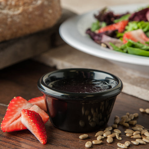 Carlisle RAMEKIN SMOOTH MELAMINE BLACK 2 OZ