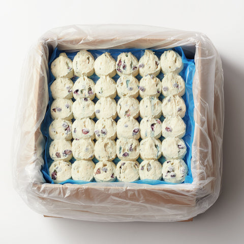 General Mills Pillsbury Place and Bake Blueberry Muffin Batter Pucks, 1.5 Ounce -- 216 per case.